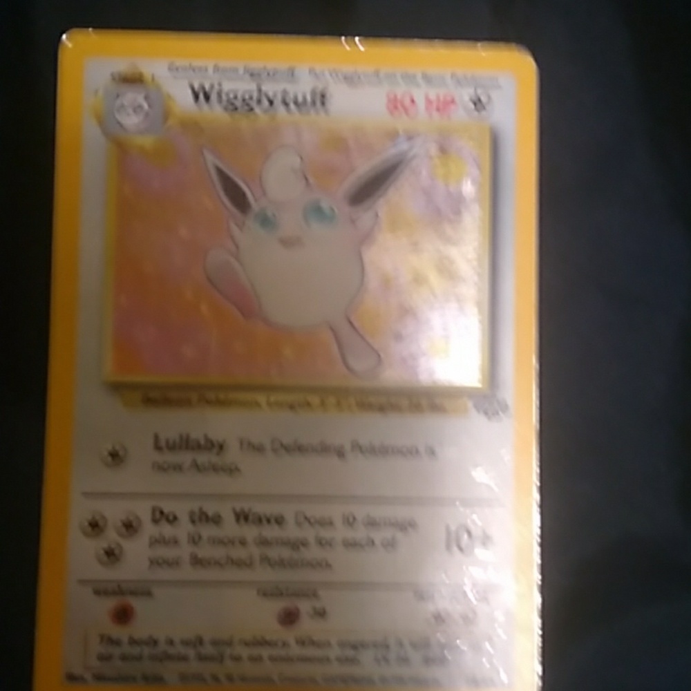 Wigglytuff used Pokemon card.